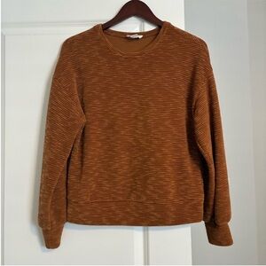 Anthropologie Sage The Label Golden Brown Velour Top